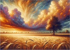 Kép – Fa a mezőn (70x50 cm)