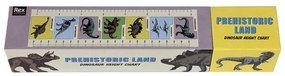 Magasságmérős gyerek matrica ajtóra-falra 28x115 cm Prehistoric Land – Rex London