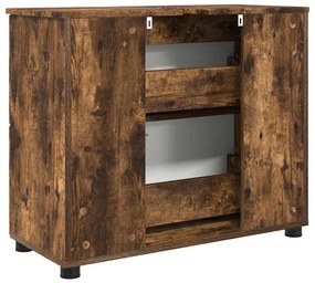 Fürdőszoba Székény Füstölt tölgy 76.5 x 35 x 64 cm Faanyag
