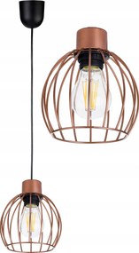 Függő lámpa túlnyúlás csillár mennyezet loft gömb réz