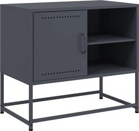 vidaXL antracitszürke acél TV-szekrény 68 x 39 x 60,5 cm