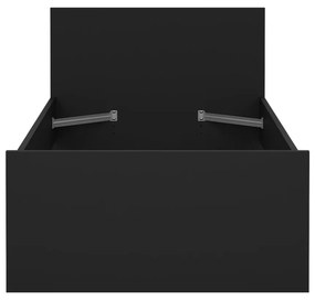 Fekete egyszemélyes ágy 90x190 cm Naia – Tvilum