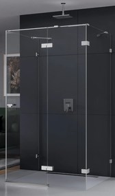 New Trendy Eventa zuhanykabin 90x80 cm négyszögletes króm fényes/átlátszó üveg EXK-4578