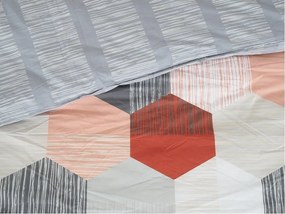 Renforcé pamut ágynemű HONEY COMB szürke Ágyneműhuzat mérete: 70 x 90 cm | 140 x 200 cm