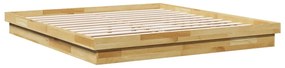ágykeret matrac nélkül 180x200 cm tömör fa tölgyfa