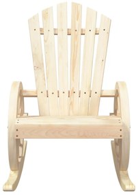 2 db tömör fenyőfa Adirondack hintaszék