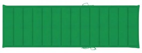 zöld oxford szövet napozóágy párna 200 x 70 x 3 cm