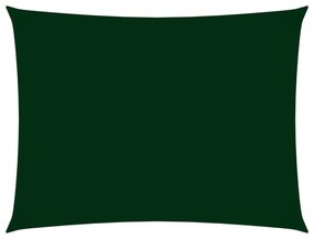 sötétzöld téglalap alakú oxford-szövet napvitorla 2,5 x 4,5 m