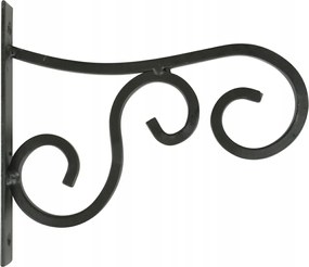 Akasztó Fém virágtartó kampó fekete erkély terasz loft