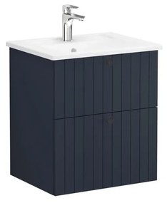 Fürdőszoba szekrény mosdóval VitrA Root 60x67x46 cm kék szőnyeg ROOTG60BINTS