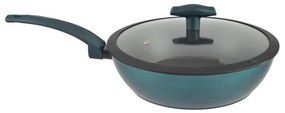 RCK Sea Line tapadásmentes alumínium Wok üvegfedővel 28cm indukciós 15811