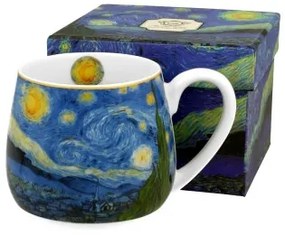 Porcelánbögre 430ml, dobozban, Van Gogh: Csillagos éj