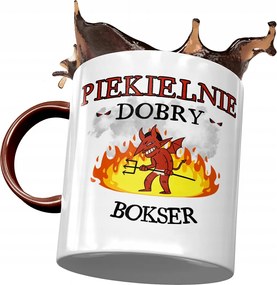 Bordó Bögre Boxernek Pokolian Jó Ajándék Nyomtatott Fotóval