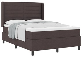 Boxspring Ágy Matrac Visszafogott Barna 160x200 cm Szövet