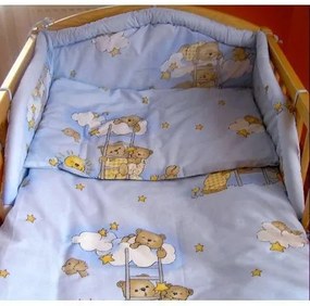 Kétrészes ágyneműgarnitúra New Baby 100/135 cm kék macis