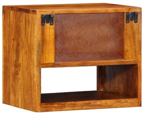Éjjeli szekrények 2 db 40x35x35 cm Tömör akác