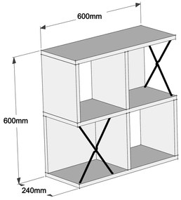 Polc Likime 2 (fehér + fekete) . 1096089