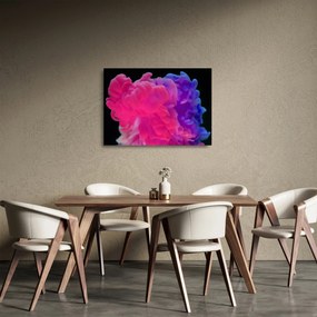Színes füst képe (üvegen) (70x50 cm)