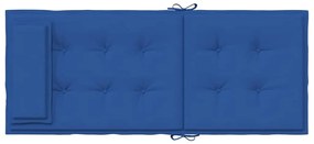 6 db királykék oxford szövet magas háttámlájú székpárna