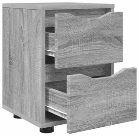 vidaXL Éjjeliszekrények 2 pcs Szürke Sonoma 30,5 x 30 x 43 cm Faanyag