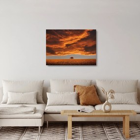 Felhők képe (üvegen) (70x50 cm)