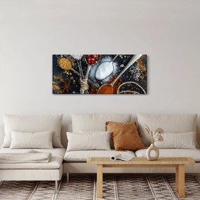 Egy kanál képe fűszerekkel (120x50 cm)