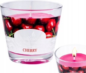 Illatgyertya Paraffin gyertya üvegben Ajándék Gyertyák Édes Cseresznye