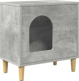 vidaXL Macska Ház Beton 51 x 30 x 52 cm Faanyag