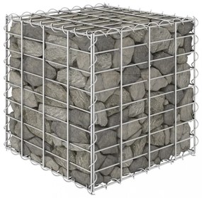 kocka alakú acélhuzal gabion magaságyás 40 x 40 x 40 cm