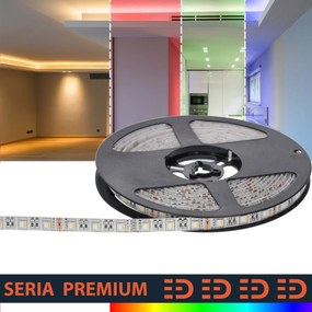 Led szalag többszínű IP63| Teljes RGB|12V|60 LED/m|5m| 3 év garancia