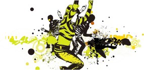 Kép - Street dance (120x50 cm)