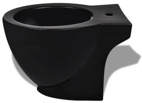 Fekete kerámia WC és bidé szett