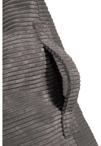 Világosszürke kordbársony babzsákfotel Razz – SLOWDOWN