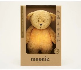 Moonie - Snuggle buddy dallammal és világítással medvebocs 2.0 organic mézes