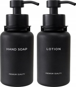 Fali Szappan Adagolók öntapadós üveg pumpa rozsdamentes acél 400 ml