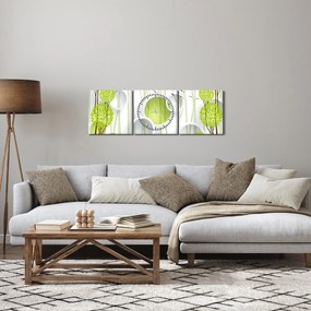 Az absztrakció képe a fákkal (órával) (90x30 cm)