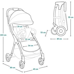 Lionelo - Sport babakocsi JULIE ONE Golden Moments