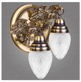 Kemar OK60/2/P - OURO EAGLE fali lámpa 2xE27/60W/230V