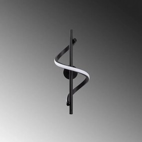 Fekete LED fali lámpa ø 7 cm Likma – Opviq lights