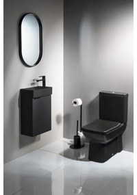 Aqualine - Toalettpapír és WC kefe tartó SAMBA fekete