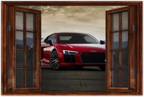 Poszterek 120x80 Piros Audi Autó