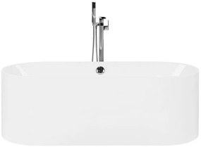 Fehér szabadon álló fürdőkád 170 x 75 cm CATALINA Beliani