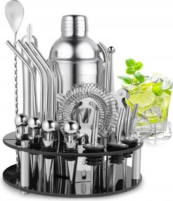 Professzionális Koktél Ital Csapos Szett 30in1 Shaker
