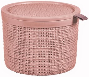 Curver Jute doboz kerek 2L rószaszín