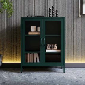 Vitrin GINA, 800 x 1015 x 400 mm, Modern: palack zöld