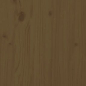 mézbarna tömör fenyőfa TV-szekrény 110 x 35 x 40,5 cm