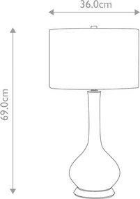Elstead Lighting Milo MILO-PN-TL-PSM Asztali lámpa 1x60 W/E27