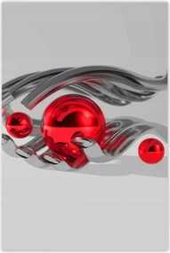 Poszterek 80x120 Piros gömbök a kézben