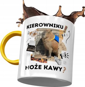 Sárga Kapibara Bögre Születésnapra Névnapra Ajándék Nyomtatott Fotóval