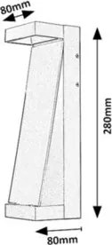 RÁBALUX 77068 BRADU Modern Kültéri Fali Lámpa Barna IP44